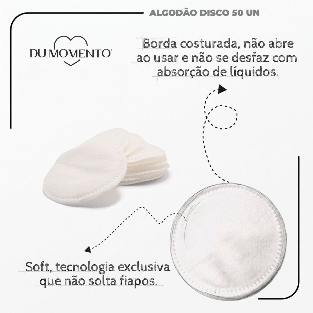Algodão Disco DuMomento 50 UN - Imagem 3