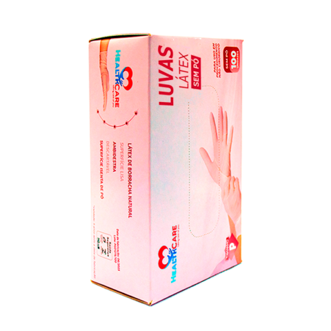 Luva de Procedimento Látex (P) S/Pó 100 UN