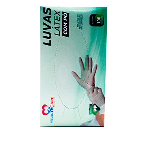 Luva de Procedimento Látex (PP) C/Pó 100 UN