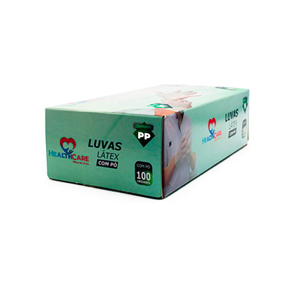 Luva de Procedimento Látex com Pó 100 UN - Imagem 2