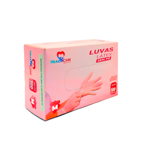 Luvas de procedimento em Látex (M) S/Pó 100 UN