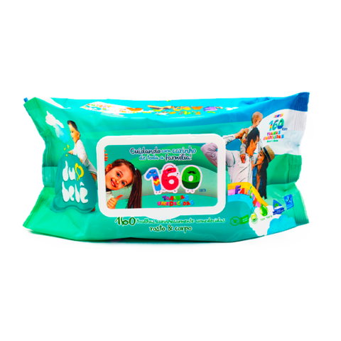 Toalhas Umedecidas Perfumada DuBebê 160 UN